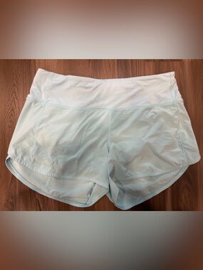 Lululemon Speed up Shorts- Light Blue- Size 12